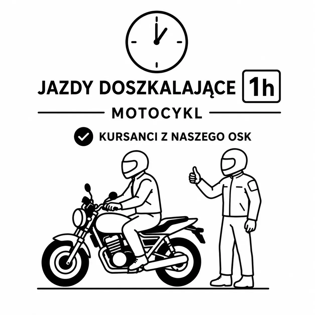 Jazdy doszkalające 1h Katowice motocykl