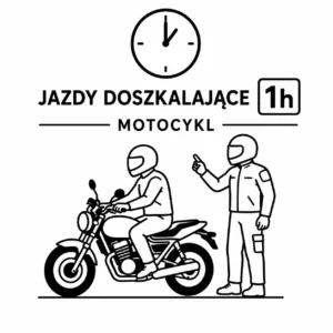 Jazdy doszkalające 1h motocykl kursanci z innego OSK