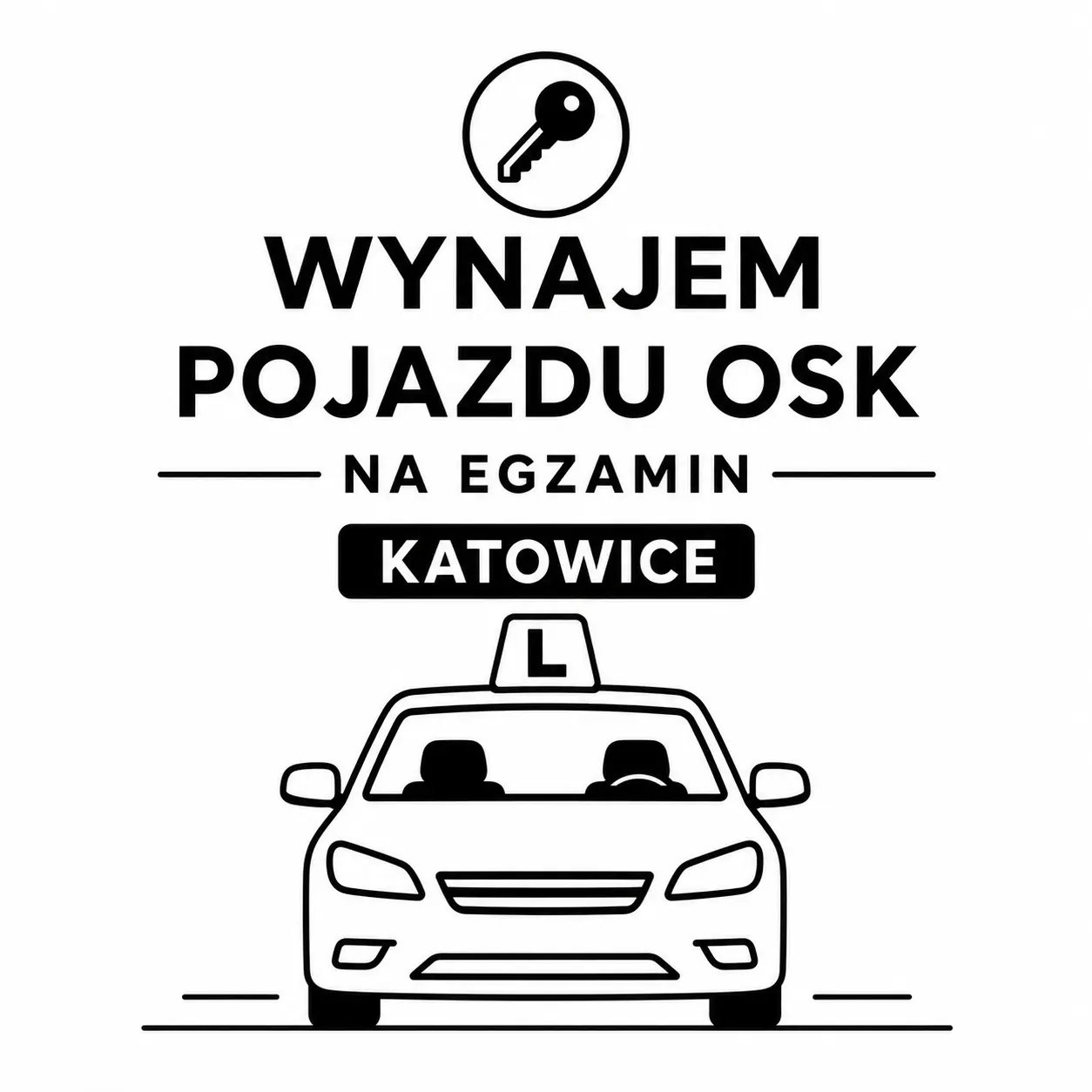 Wynajem pojazdu OSK na egzamin Katowice
